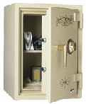 U.L. listed 2-hour fire resistant. Includes burglary resistance.